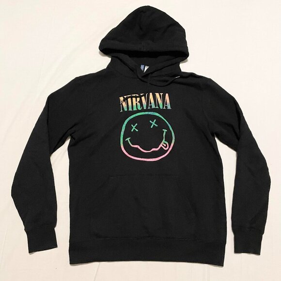 Divided Nirvana Hoodie Mens Size Medium Pullover - Picture 16 of 16